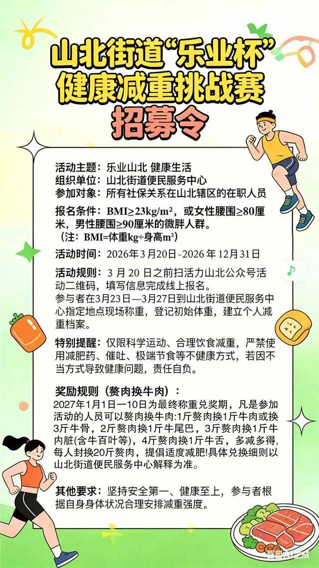 -江苏无锡推健康减重“赘肉换牛肉”：2斤赘肉换1斤牛尾巴，4斤赘肉换1斤牛舌，每人封顶可换20斤赘肉
